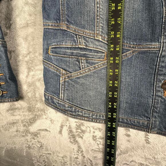 Motto Your Style Mantra Blue Denim Jean Jacket Size Large - Picture 4 of 6